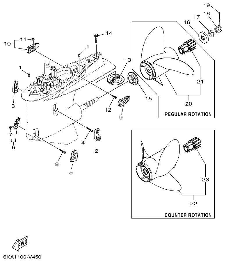 Yamaha F250XCB2, F250NCB2 OPTIONAL PARTS 5 parts diagram